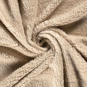 Teddy-Boucléstoff beige