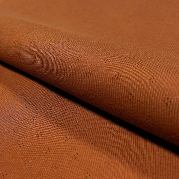 Ajour-Jersey cognac