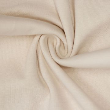 Feinripp-Bündchenstoff Elfenbein