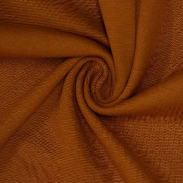 Feiner Rippenbündchenstoff Cognac