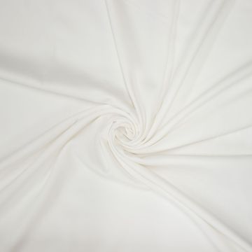 Viskose-Twill Uni in gebrochenem Weiß