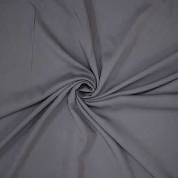 Viskose-Twill Uni Grau