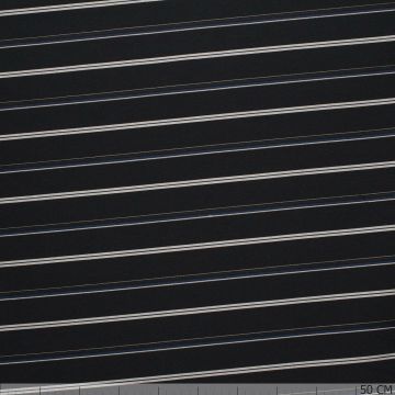 Couture-Streifentaft Anthrazit