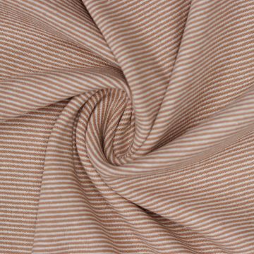 Ringel-Bündchenstoff Nude