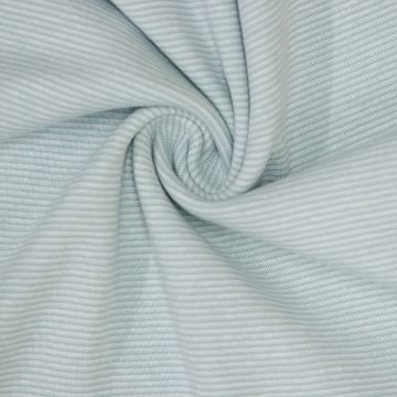 Rippstrickbündchen Streifen Eisblau