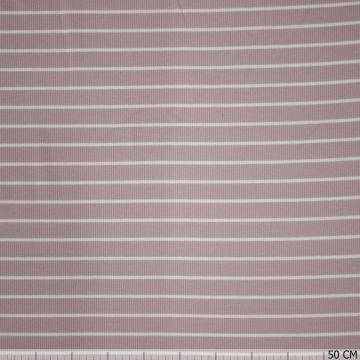 Rib-Jersey mit Streifen Blau