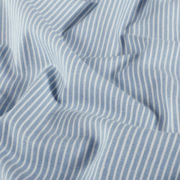 Denimstoff mit Streifen Hellblau