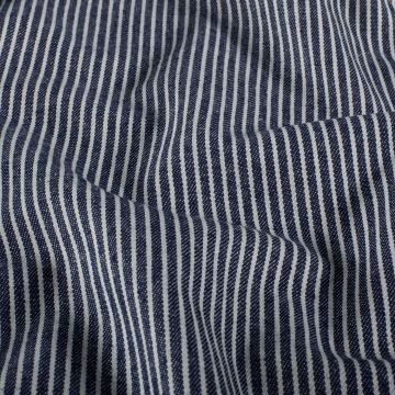 Denimstoff Streifen Hellblau