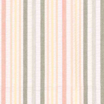 Seersucker-Stoff mit Streifen Khaki Grün