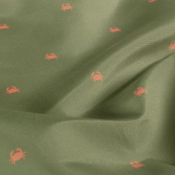 Badehosenstoff Quick Dry Recycled Krebse Grün