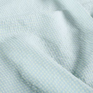 Baumwoll-Popeline Seersucker Blue