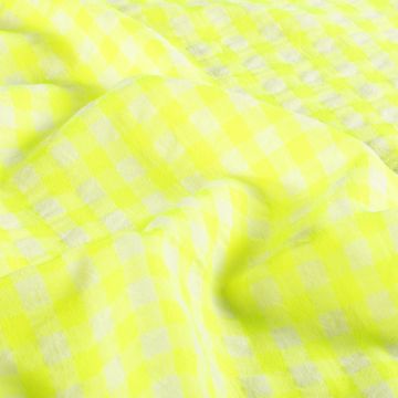 Baumwoll-Popeline Seersucker XL Gelb