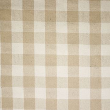 Cotton Heavy Canvas Karomuster Natur