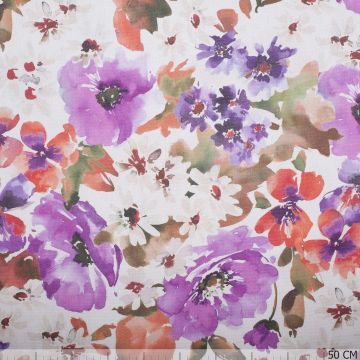 Canvas Blumen 280 violett