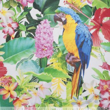 Canvas DiGiTal Papagei & Blumen
