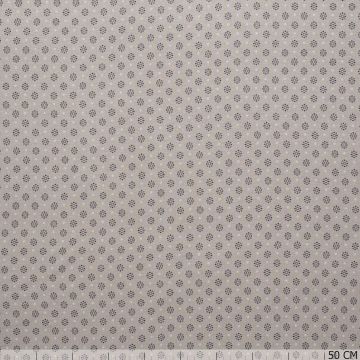 Jersey Blumenpunkte beige