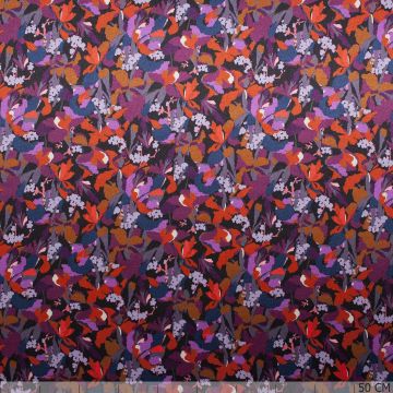 Liberty Camo Flowers Satin-Seide