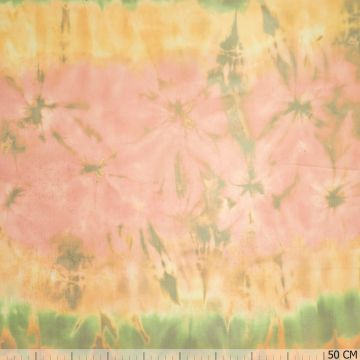 Organza mit Batik-Blumenprint