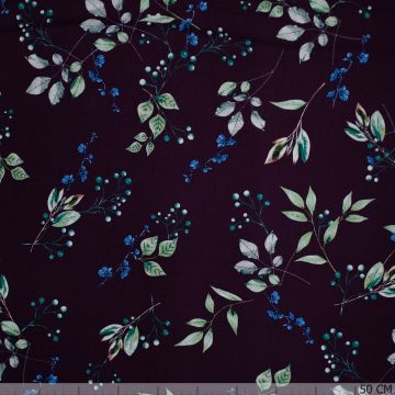 Ring a Roses Foliage Aubergine