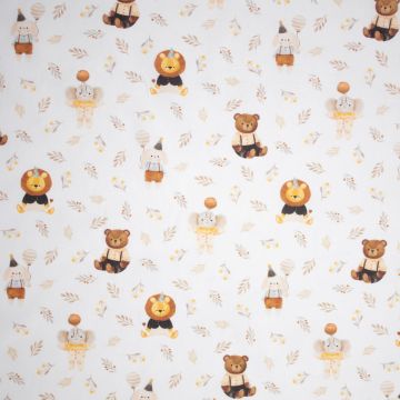 Digi-Baumwolle Gänseblümchen Blau Teddy