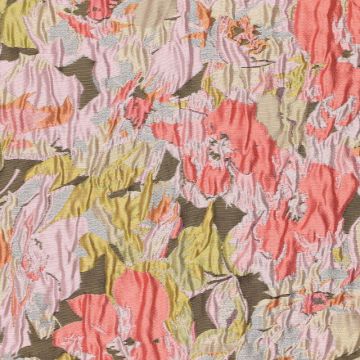 Flower-Jacquard-Stoff Rosa