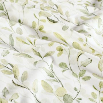 GOTS Baumwolljersey mit digitalem Olivenzweig-Print
