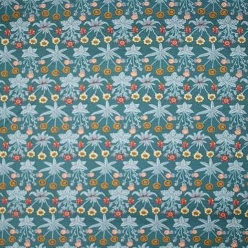 Free Spirit PWWM152 Teal Morris & Co. Lodden Daisy Fields Baumwoll-Popeline
