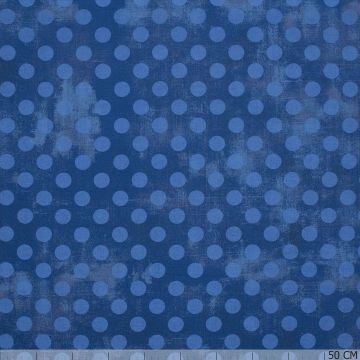 Moda Fabrics Hits The Spot Cobalt Baumwoll-Popeline