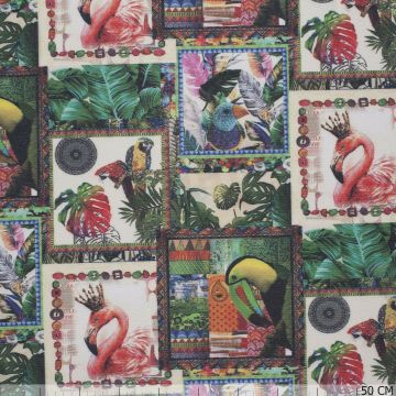 Digital Panama Quilt Vögel