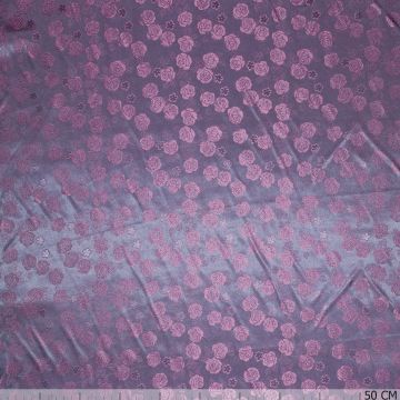 Jacquard-Futterstoff Rosen Lila