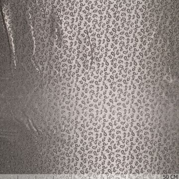 Jacquard-Futter Paisley Grau