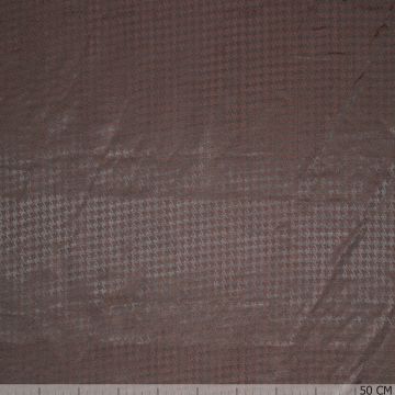 Jacquard-Futterstoff Hahnentritt Braun