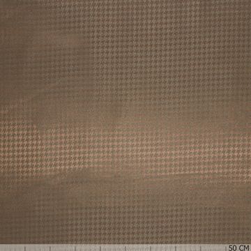 Jacquard-Futterstoff Pied-de-Poule Taupe