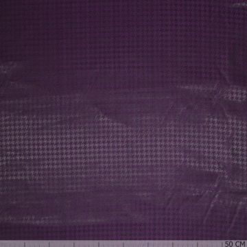 Jacquard-Futterstoff Hahnentritt Violett