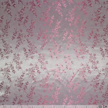 Jacquard-Futterstoff Floral Rosa