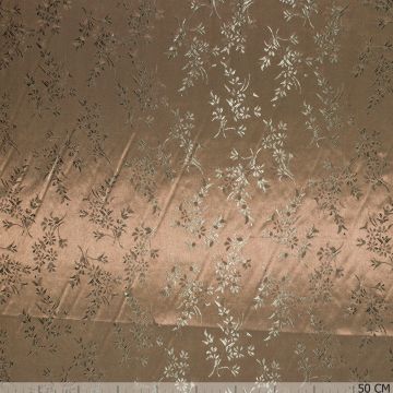 Jacquard-Futter Floral Taupe