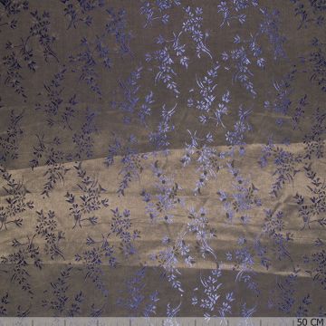 Jacquard-Futterstoff Floral Royal