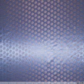 Jacquard-Futterstoff Swirl Stahlblau