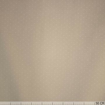 Stretch Köper beige gepunktet