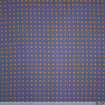 Satinstoff Kleeblätter Violett