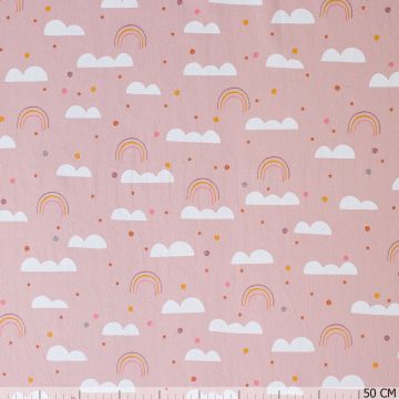 Peach Cotton Wölkchen Altrosa