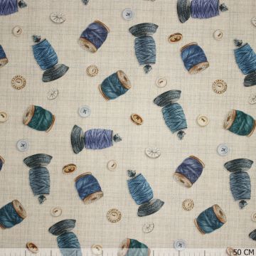 Panama Klosjes Canvas-Stoff Beige