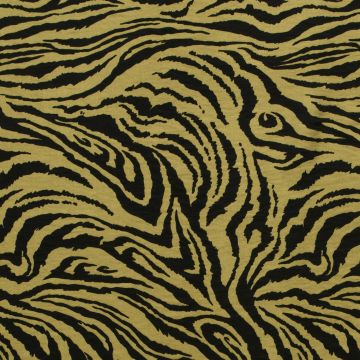 Viskose-Twill mit Zebraprint Oliv