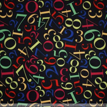 Nano-Softshell Zahlen Schwarz-Multicolor
