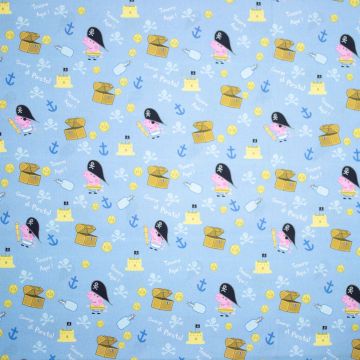Baumwoll-Popeline Peppa Pig Pirat