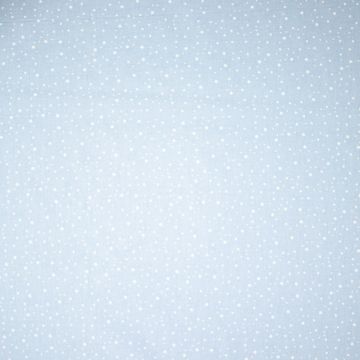 Baumwoll-Popeline Punkte Blau-Weiß