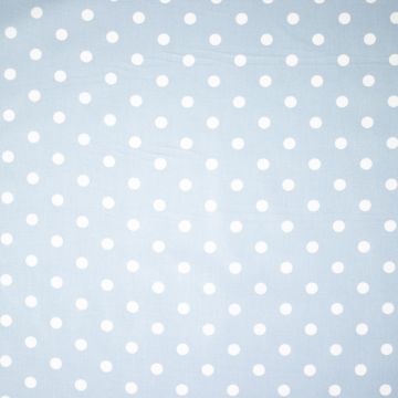 Baumwoll-Popeline mit Polka-Dots, hellblau