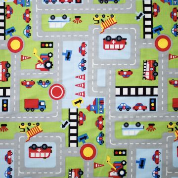 Baumwoll-Popeline Verkehr Hellblau