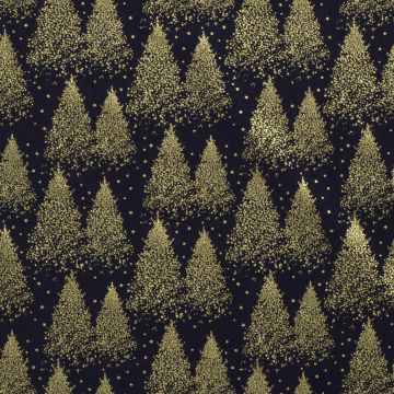 Weihnachtsprint auf Baumwoll-Popeline