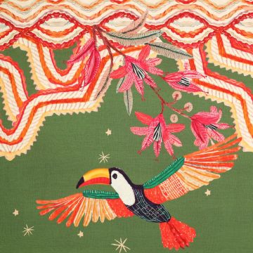 Viskose-Twill-Stoff Tucan Grün